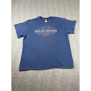 Harley-Davidson Blue Graphic T-Shirt Size XL